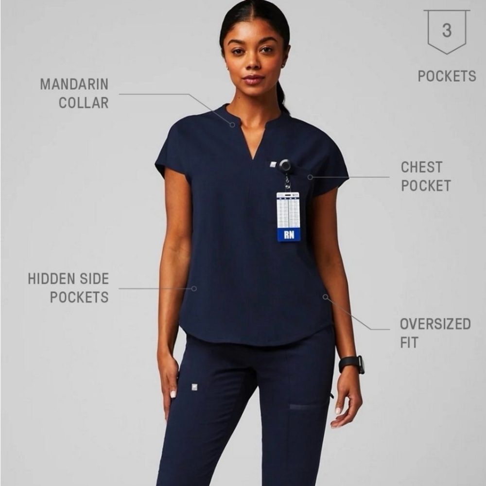 Fabletics Navy Scrub Set - Picture 11 of 12